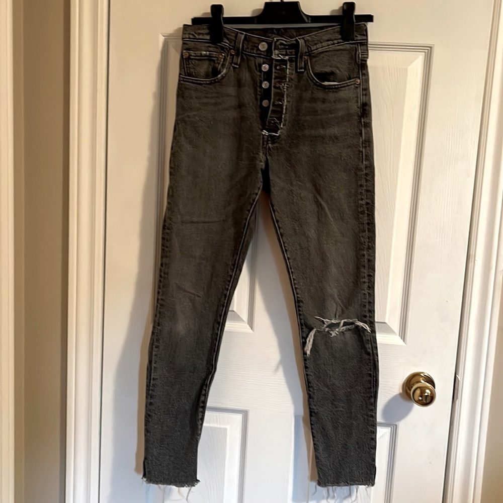 Levi's Gray Skinny Jeans for Women